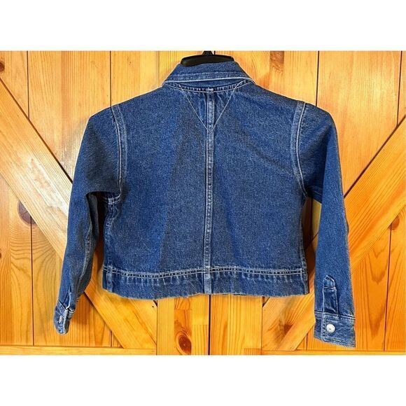 Tommy Hilfiger Denim Jean Jacket Girls Size 6X Snap Up Cotton Blue (4114) - Picture 5 of 5